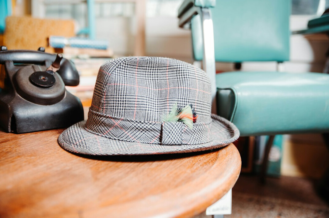 vintage detective hat